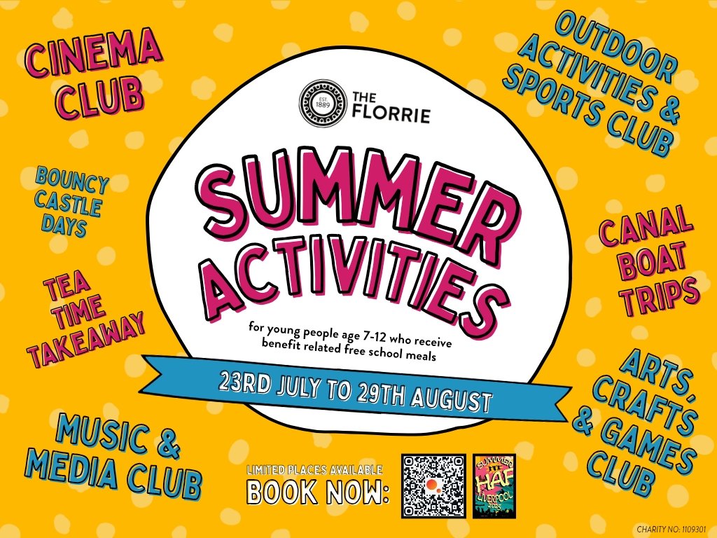 TheFlorrie's tweet image. Our Summer Youth Activities start today & we still have spaces avalible 🌞
As well as the activities all families who sign up will recieve free weekly breakfast packs all summer! 🍴🛒
Book your child's spot now at: eequ.org/book/the-florr… 🔗