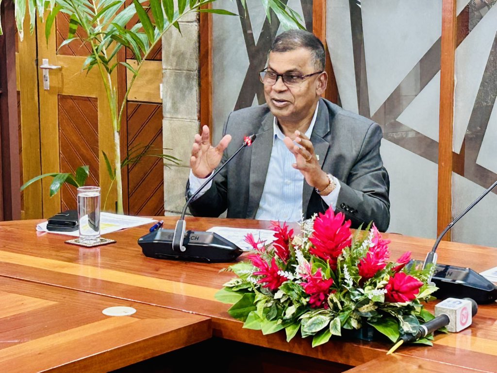 bimanprasad's tweet image. We conclude two days of productive, high-level engagements at #FEMM2025 focused on advancing our region’s economic priorities for our people. Grateful to Chair Dr. Aisake Eke & SG Baron Waqa for their leadership. United, we build a stronger Pacific. 🌏🤝🇫🇯 @ForumSEC