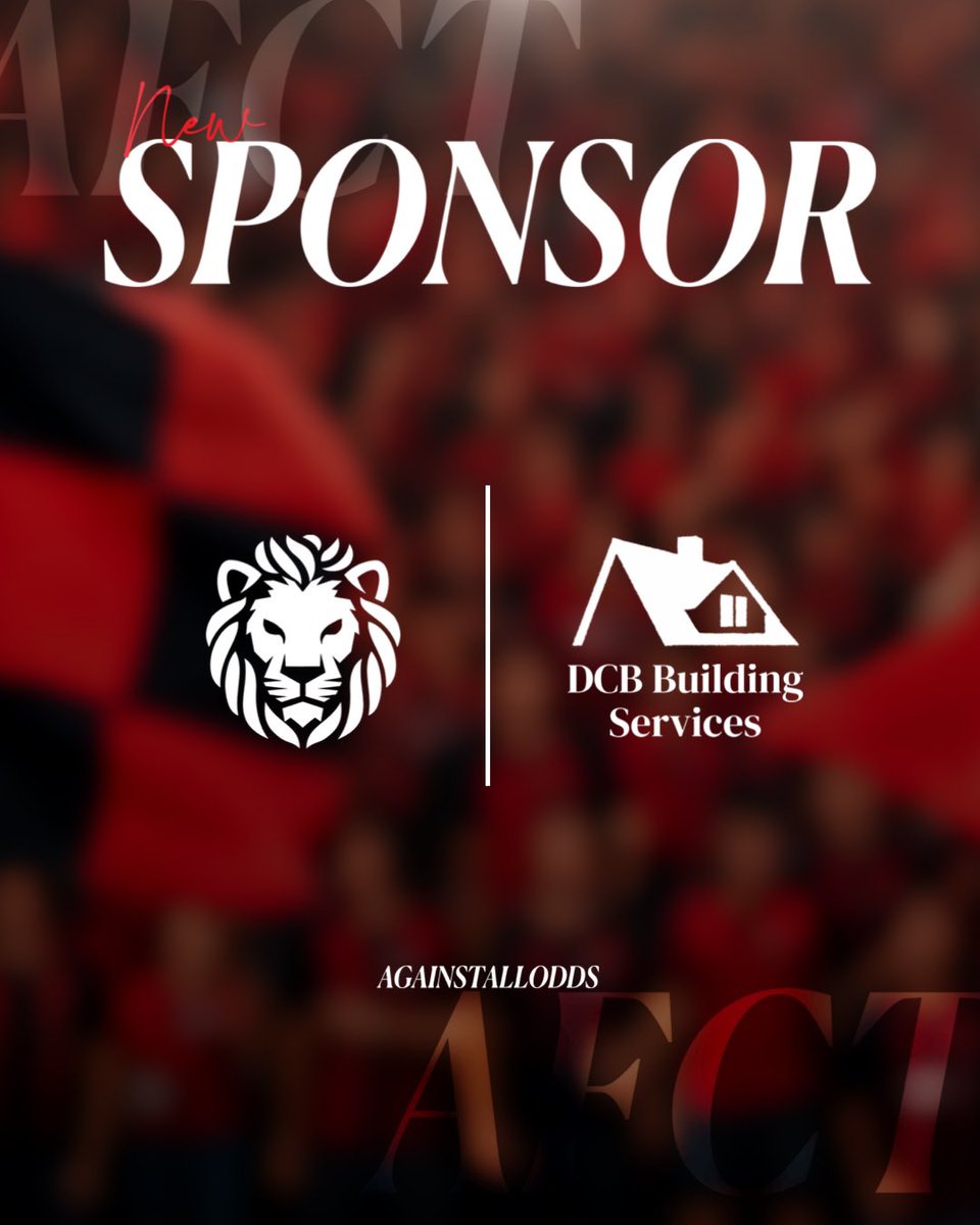 We’re delighted to announce DCB Building Services has committed to sponsoring our warm up tops for the upcoming season! 🙌

Thank you for your support! ❤️

#AFCT #COYAFCT #AgainstAllOdds