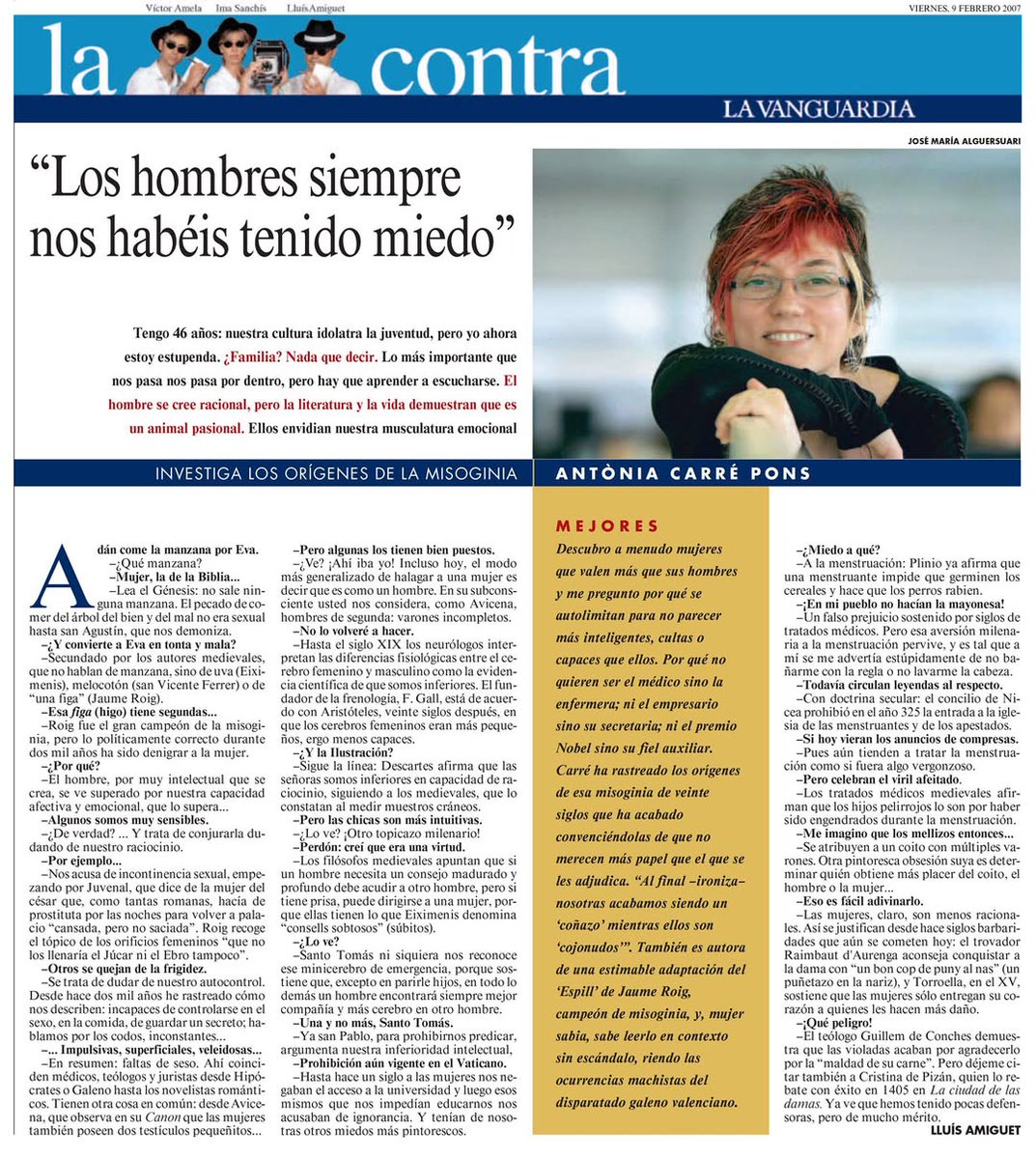 CarrePons's tweet image. Aquesta entrevista de l'any de la quica, a propòsit de l'edició de l'ESPILL de Jaume Roig publicada a @Quaderns_Crema encara em fa il·lusió. Vet aquí!