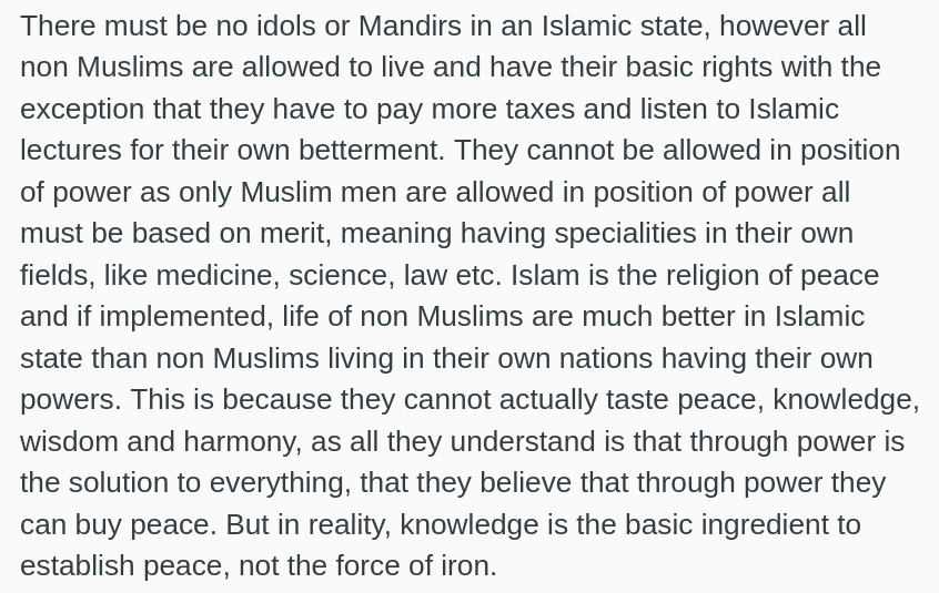 LifeMathMoney's tweet image. This is from Pakistan Reddit.
This is how the majority of Moslems who believe in an Islamic state think.
This is what they want to do in India and in Europe and everywhere else.
- They believe your religion is evil
- They want to take away your right to practice your religion…