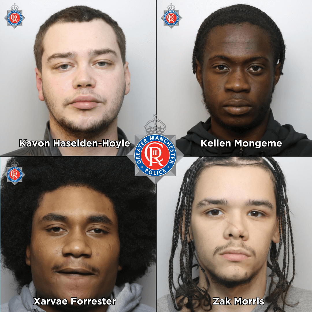 gmpolice's tweet image. #JAILED | Four jailed for total of 107 years for the shooting and stabbing of a man in Gorton
Three men and a teenager have been sentenced for the attempted murder of the 21-year-old man in October 2024.
More: orlo.uk/IbF39