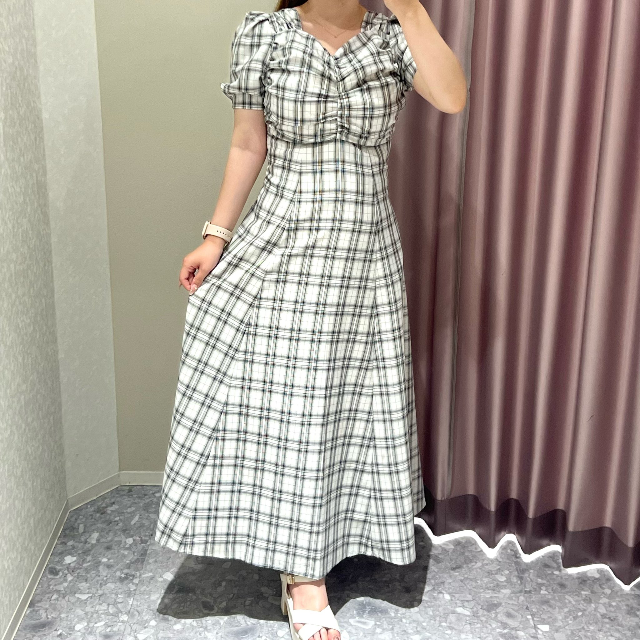 AnMILLE】フロントギャザーOP 新しいバズりワンピが登場！予約開始の