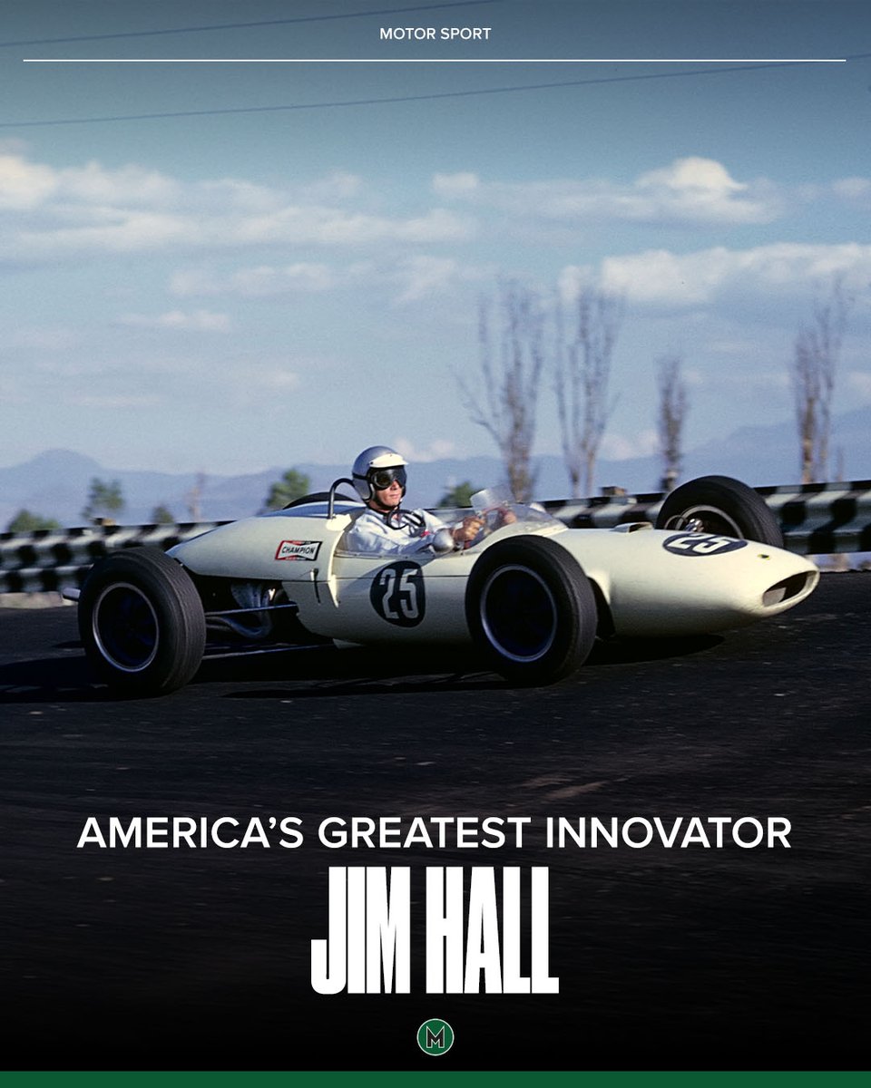 A very happy birthday to America's greatest racing innovator: Jim Hall. 

📸: Bernard Cahier/Getty Images