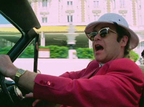 NorthernMailman's tweet image. Tonight at 9 on Channel 5, Elton John in The Hunter S Thompson Story…
