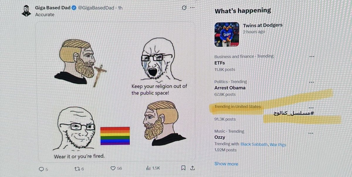 obvious_algo's tweet image. My timeline in America 2025: