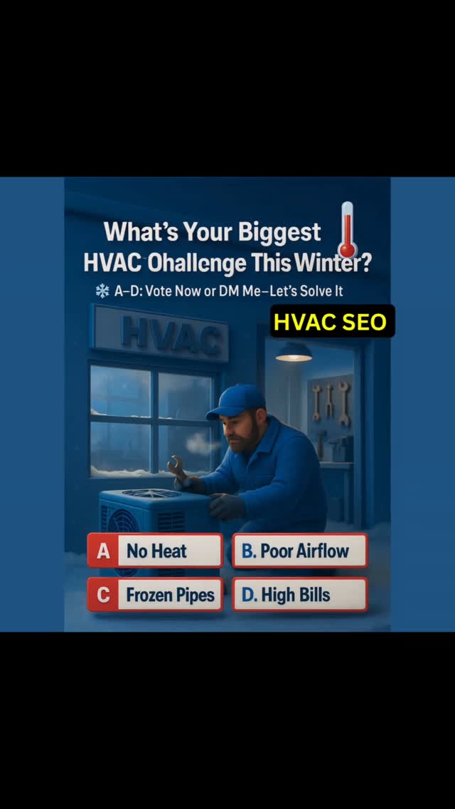 📣 HVAC owners—what’s your biggest GBP struggle?

🅰️ Reviews
🅱️ Map ranking
🅾️ Posting
🆎 Something else?
💬 Comment below—I’ll help fix it!

#HVACSEO #GoogleBusinessProfile #LocalSEO #MapRanking #HVACMarketing #HVACLeads