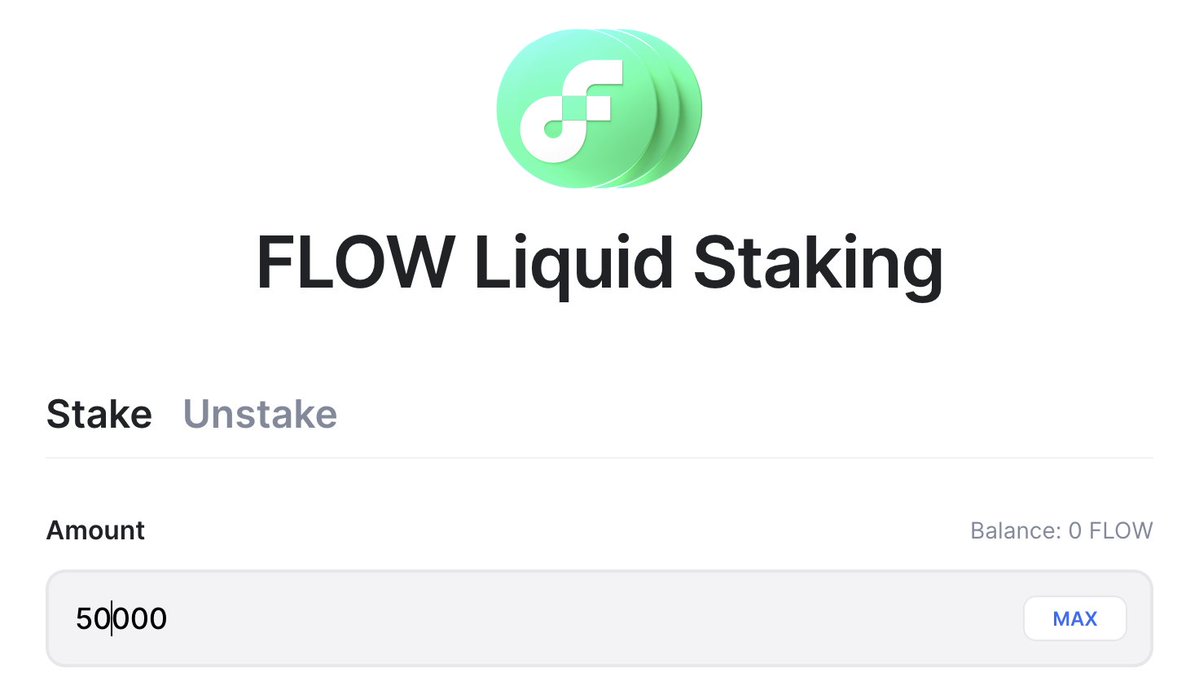 1/
$FLOW staking starting to take off w/ <a href="/ankr/">Ankr</a>, easy mode is officially on.

&gt; go to ankr.com/staking/stake/…
&gt; stake $FLOW and you receive a liquid staked token $ankrFLOW  ($ankrFLOW is a reward-bearing token with rewards built in. Redemption ratio grows daily, but quantity never