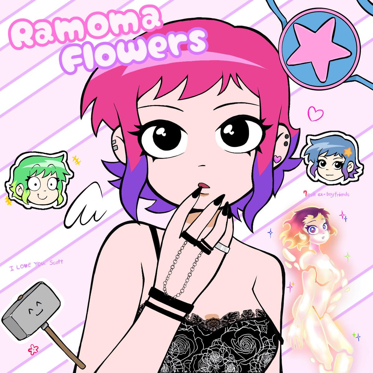 🛼🌸(再投稿)
#RamonaFlowers  
#ScottPilgrimTakesOff