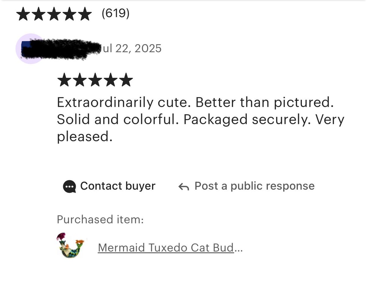 I’m so grateful for my fabulous customers!
zencatpottery.etsy.com
#fivestarreview #5starreview #etsyseller #etsyshop #handmadrceramics #handmadejewelry 
#grateful