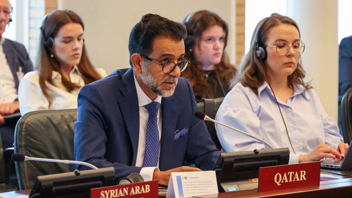 MofaQatar_AR's tweet image. المجلس التنفيذي لمنظمة حظر الأسلحة الكيميائية يعقد جلسة خاصه بناء على طلب قطر لمناقشة الاعتداءات الإسرائيلية على سوريا
🔗لقراءة المزيد : bit.ly/4kPlMmF
#الخارجية_القطرية