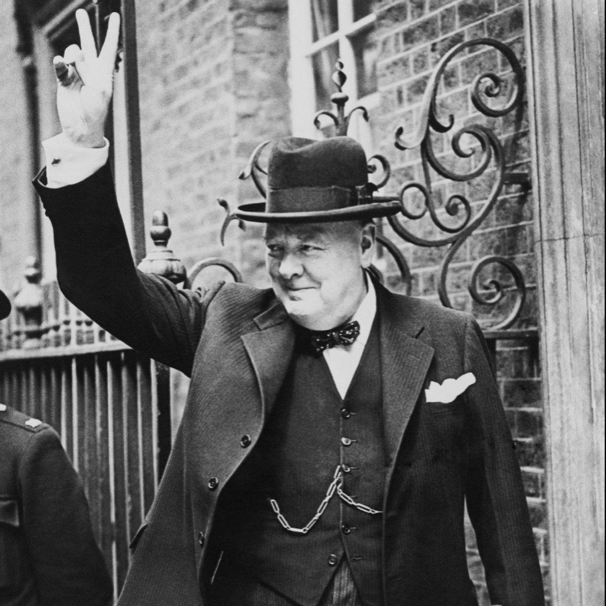 The “V for Victory” sign was used by the Allies and civilians under German occupation. Which of these statements about the sign is FALSE?

A) It was invented by British Prime Minister Winston Churchill

B) It was often accompanied by the Morse code for “V”, “…-“

C) The Germans