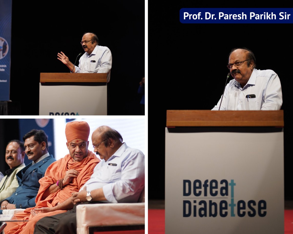 “Heartfelt thanks to Prof. Dr. Paresh Parikh for gracing our event with your presence. 

Your decades of dedication to diabetes and lifestyle medicine inspire our community — and make our mission stronger. 🙌”

#DefeatDiabetese