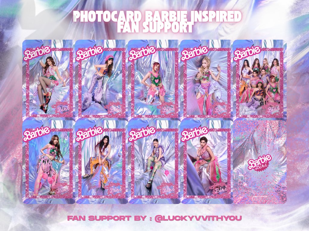 BARBIE INSPIRED BINI PHOTOCARD SET FOR NEXT FAN SUPPORT!? CHREW!!?? 

HAHAHAHAHAHAHAHAHAHA SEE U NEXT EVENT! 🌸🫶🏻

• Open for Donations (with perks)