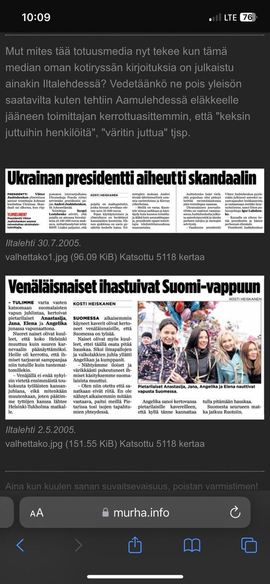 Ja tässä lisää KOSTI HEISKANEN /ILTALEHTI