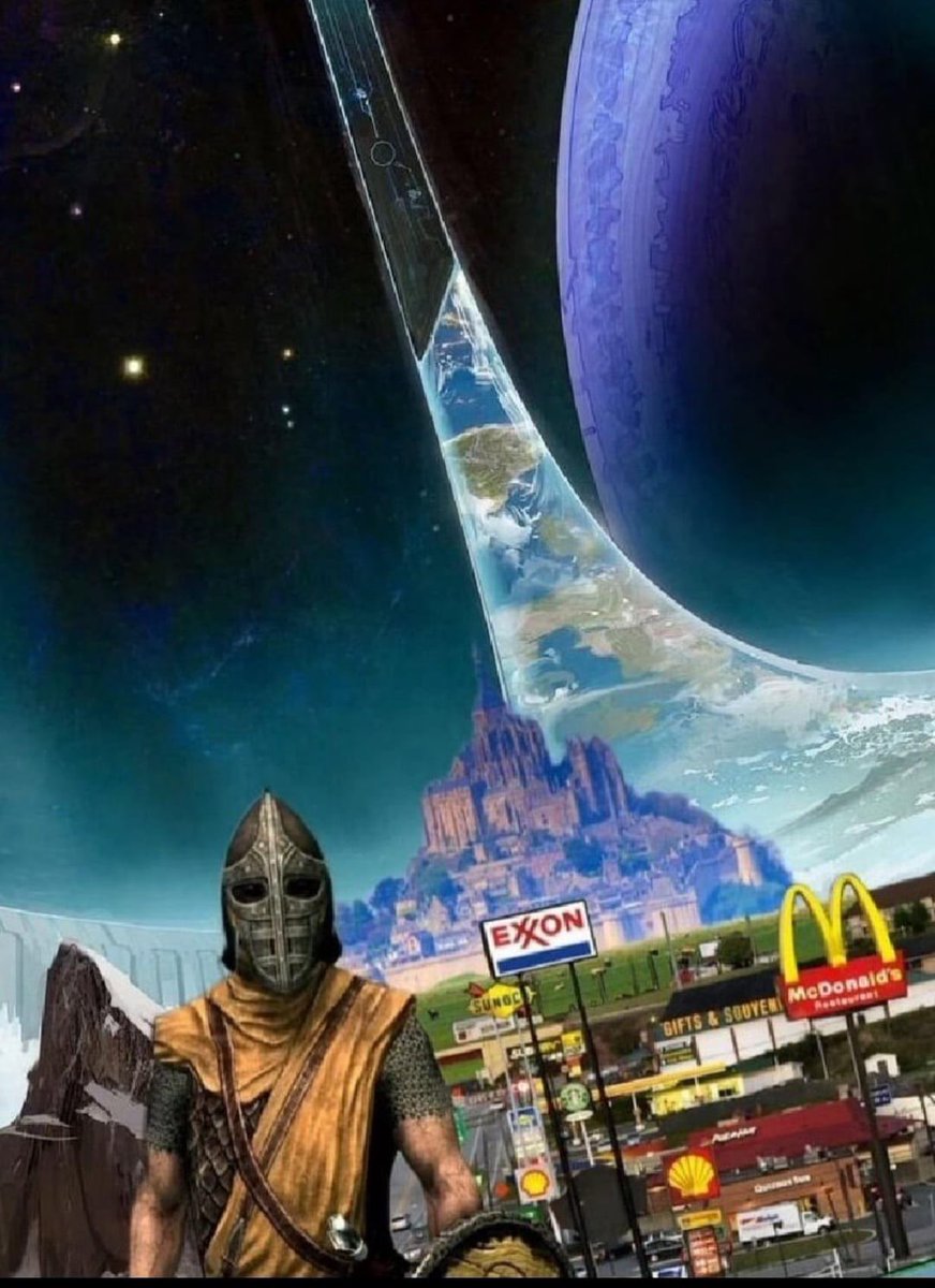 BasedRPG's tweet image. “My thane, I think that Honnigbrew Mead was laced. Where in Oblivion are we??”