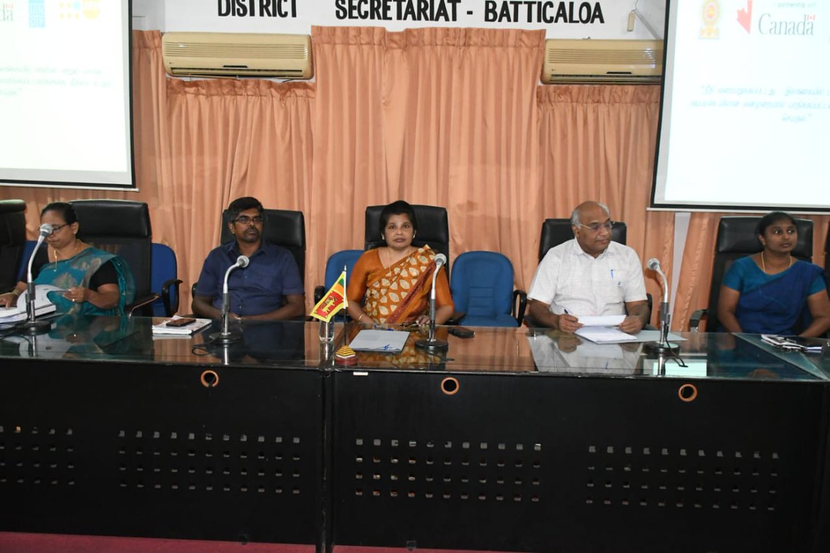 UNDPSriLanka's tweet image. A District Shelter Management Committee Training is currently underway at the #Batticaloa District Secretariat, as part of the Ensuring Justice for Victim-Survivors of SGBV in Sri Lanka’ project - implemented  by @UNDP #SriLanka in collaboration with @UNFPASriLanka , with funding…