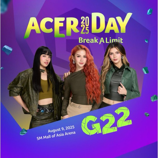 SoundCheckMNL's tweet image. #AcerDay2025 is set for Aug 9 at MOA Arena!
Performers: #SB19 @SB19Official #G22, #SarahG, #Itchyworms, #KMKZ, #Maki. Meet new Acerpure ambassadors from #PBBCelebrityCollab!
Let’s #BreakALimit together! soundcheckmanila.home.blog/2025/07/23/ace… @AcerPhils