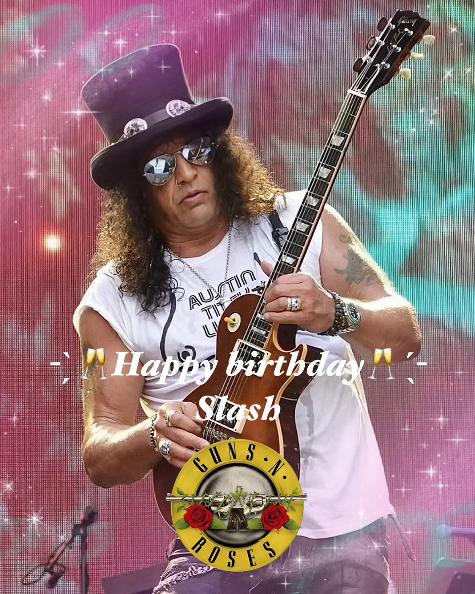 OUTRAGE_unajyuu's tweet image. 今日7月23日はGUNS N' ROSESのギタリストのSlashの誕生日🎉
- ̗̀ 🥂𝐻𝑎𝑝𝑝𝑦 𝑏𝑖𝑟𝑡ℎ𝑑𝑎𝑦🥂 ̖́-
現代のミスター・レスポールといっても過言ではないスラッシュ🎩
いつまでも、世界中のあらゆる世代のギタープレイヤー達にインスパイアされる影響力あるギタリストでいてほしい🎸
#Slash…