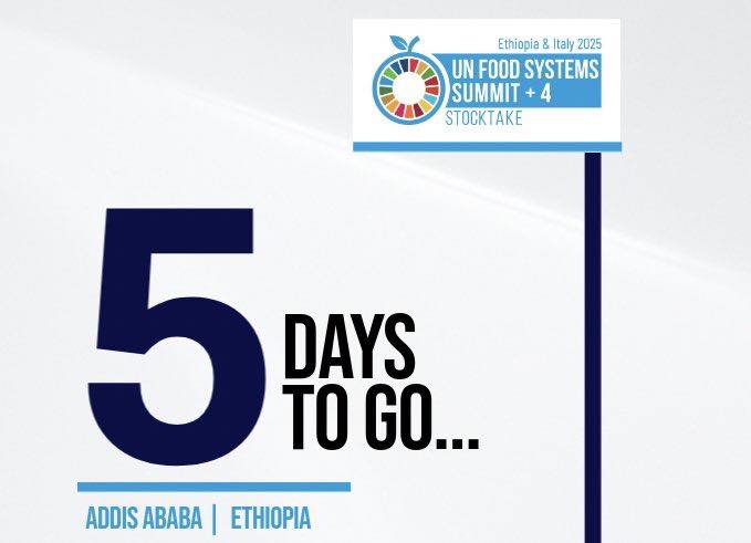 j-5!
Addis-Abeba se réjouit d'accueillir  l'#UNFSS2025 du 27-29 juillet. Programme riche en activités, avec des visites de terrain dans les zones rurales d'#Éthiopie, ainsi que des événements parallèles marquants sur la jeunesse et le café au Musée des sciences.
#YelematTirufat