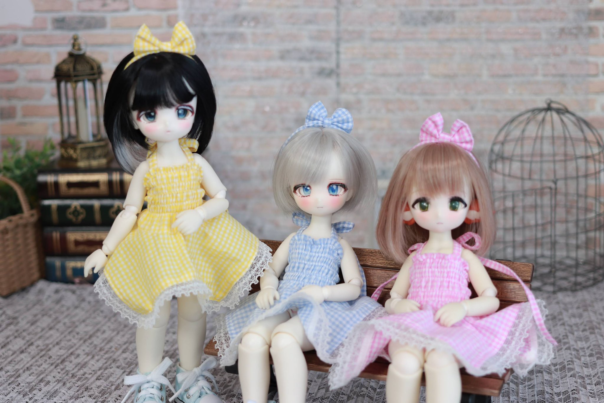韓国　人気！（R005）バービードール　白いワンピース DOLK×NO.S PROJECT】ボリュームパニエ・オフホワイト 40cm（MSD