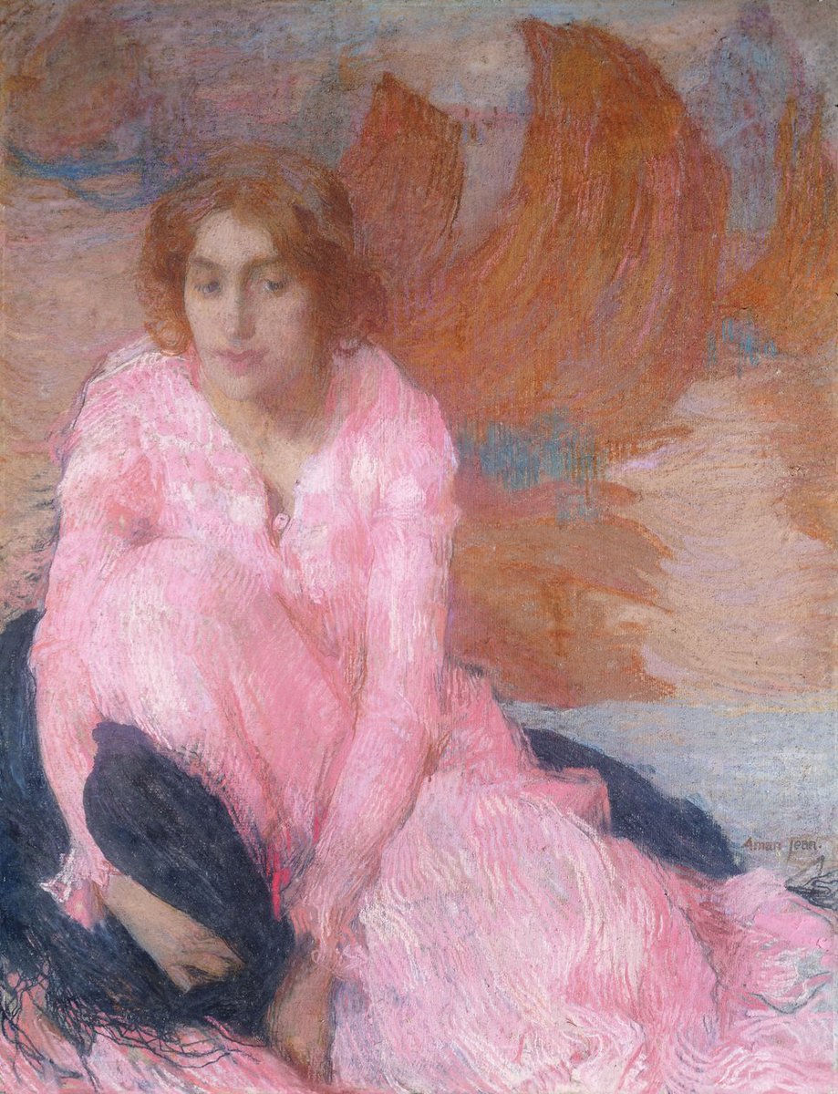 maype7's tweet image. La Robe Rose, c.1898 #pastel
🖌Edmond-François Aman-Jean
#WednesdayInArt
#DonneInArte
#ArtLovers
#ArteYArt