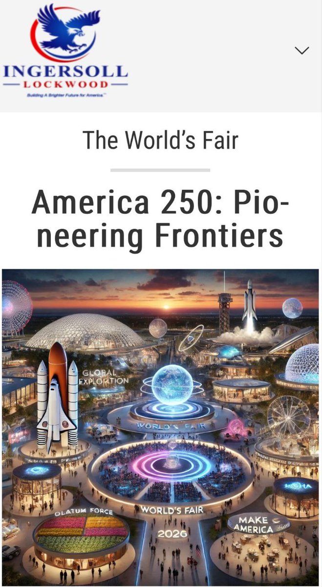 PaulGoldEagle's tweet image. What’s front & center at the proposed World's Fair?
Do you see it?