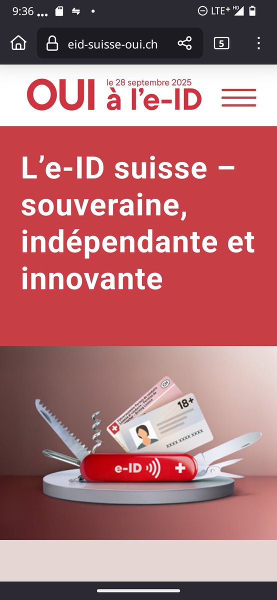 La campagne du Oui à l'identité numérique en 🇨🇭 commence avec un mensonge.

Non, l'eID ne sera pas souveraine, de l'aveu de l'équipe qui la développe. Un smartphone AVEC les outils google ou apple sera obligatoire. Sans envoyer des données aux US, impossible d'utiliser l'e-ID