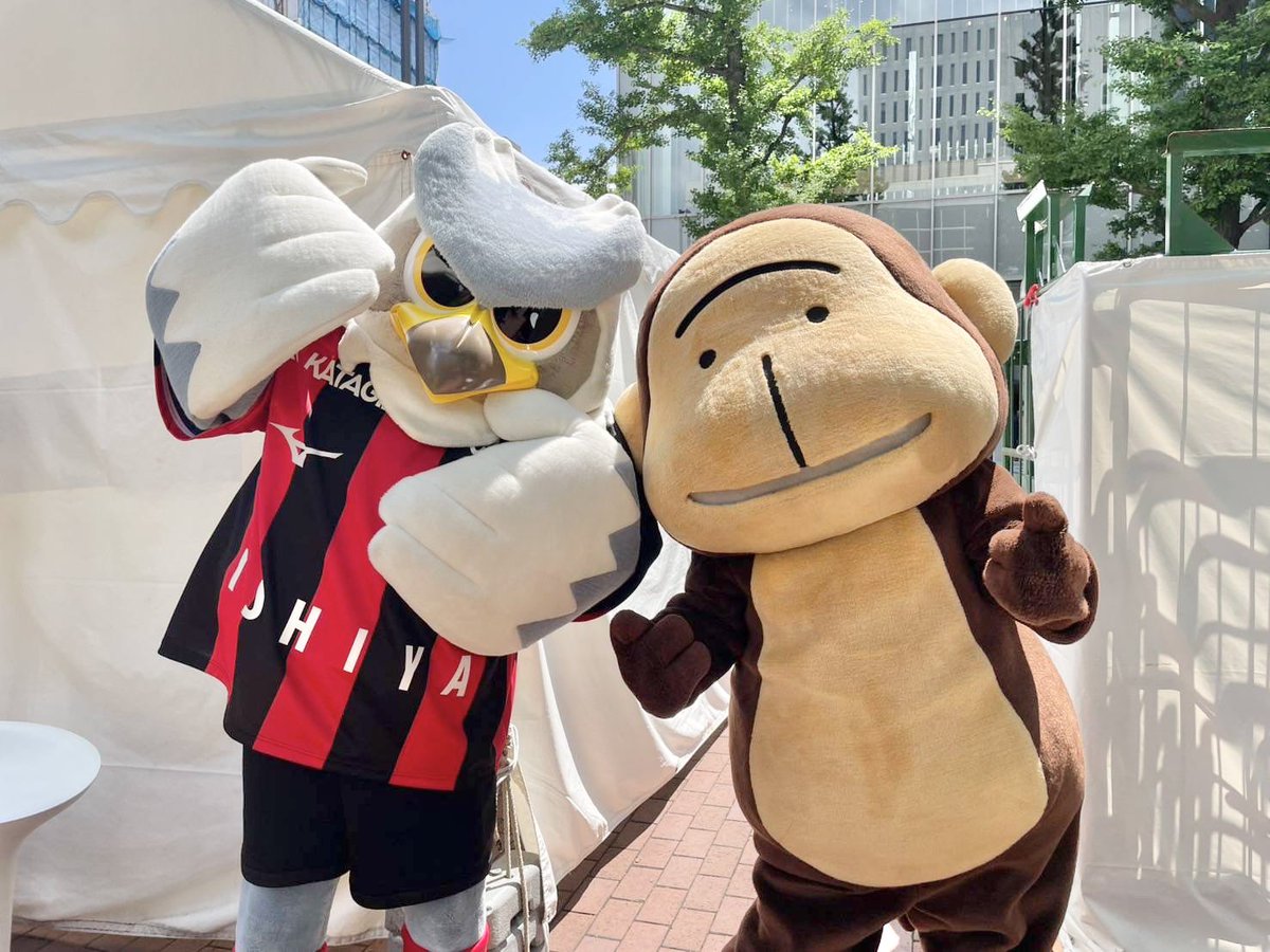 dolekun's tweet image. 先日はじゅんきさんと一緒に、#HBC赤れんがプレミアムフェスト に行ってきたよ！☀️

#もんすけ にも会えてうれしかった〜🐵🙌

明後日はいよいよ、赤れんが庁舎のリニューアルオープンだよ！
ぼくも行ってみようかな〜👀✨

#consadole #コンサドーレ
#ドーレくん