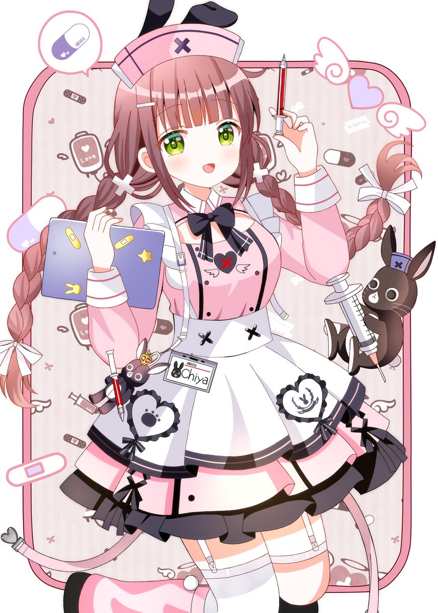 ryoutanf's tweet image. ナースメイドの千夜ちゃん×
