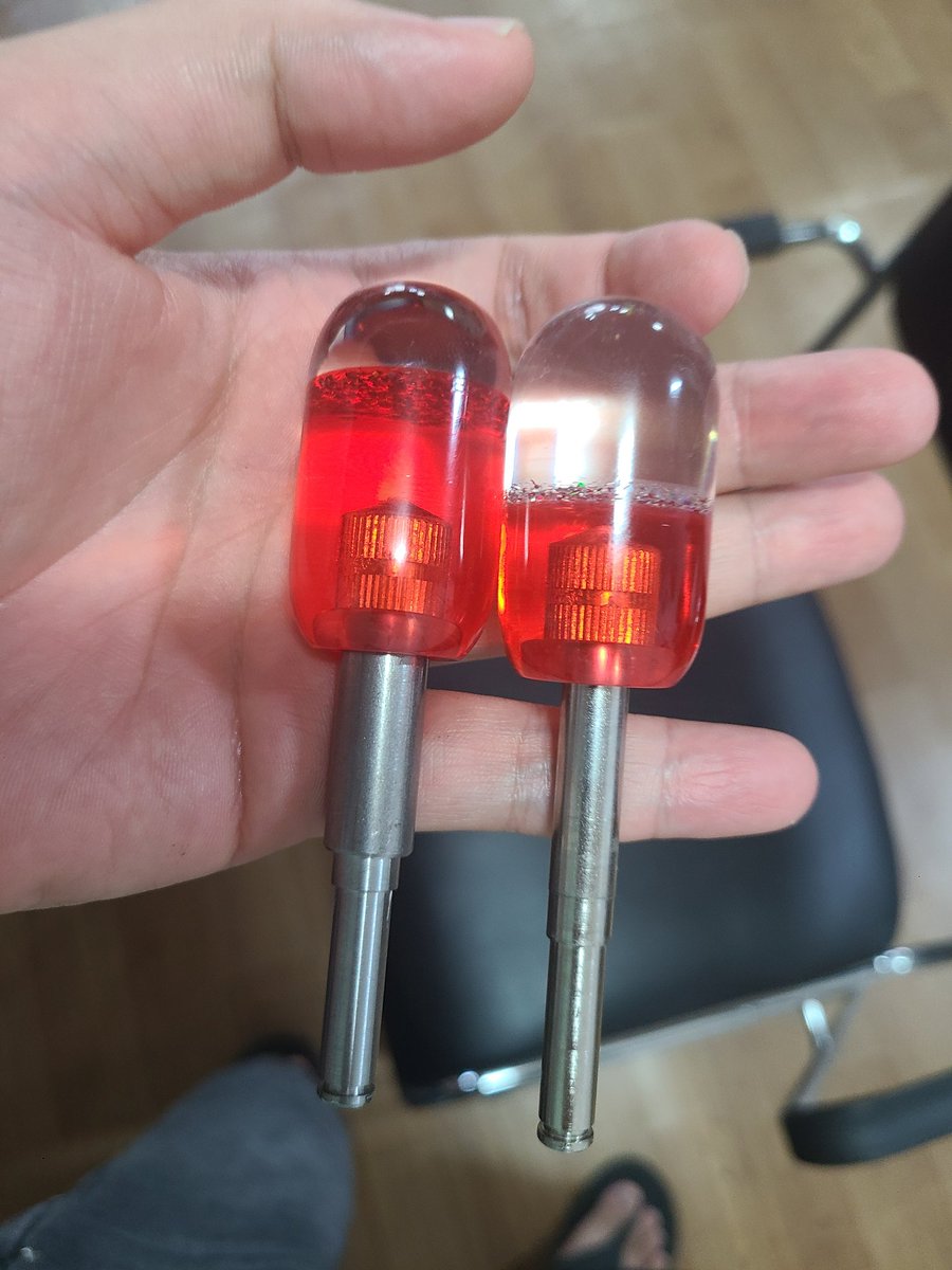 레버입력 반경을 줄이기위한 마지막 테스트 샘플도착