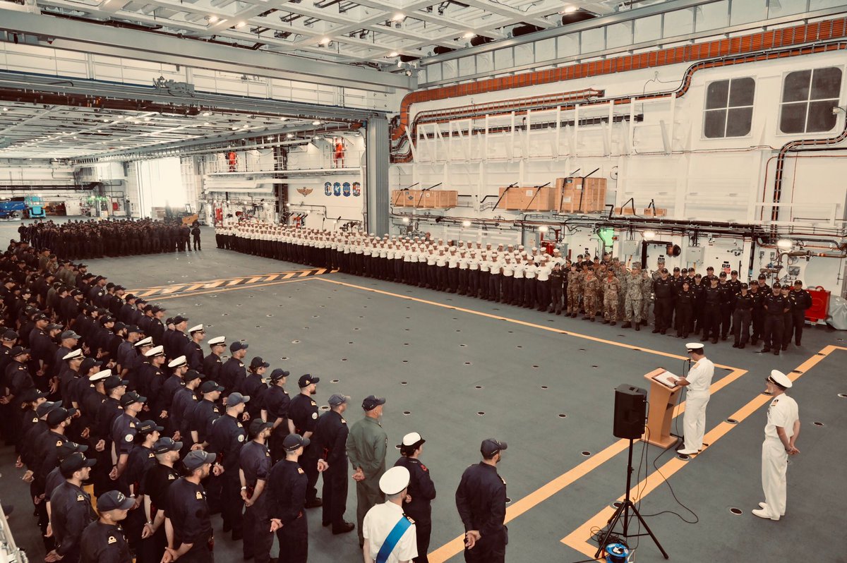 ItalianNavy's tweet image. La Campagna d’Istruzione degli allievi della 1ª classe dell’#AccademiaNavale è iniziata a bordo del #Trieste, unità d'assalto anfibio multiruolo e nave ammiraglia dell’Amphibious Task Group della #MarinaMilitare.
La Campagna d’Istruzione toccherà i principali porti situati nel…