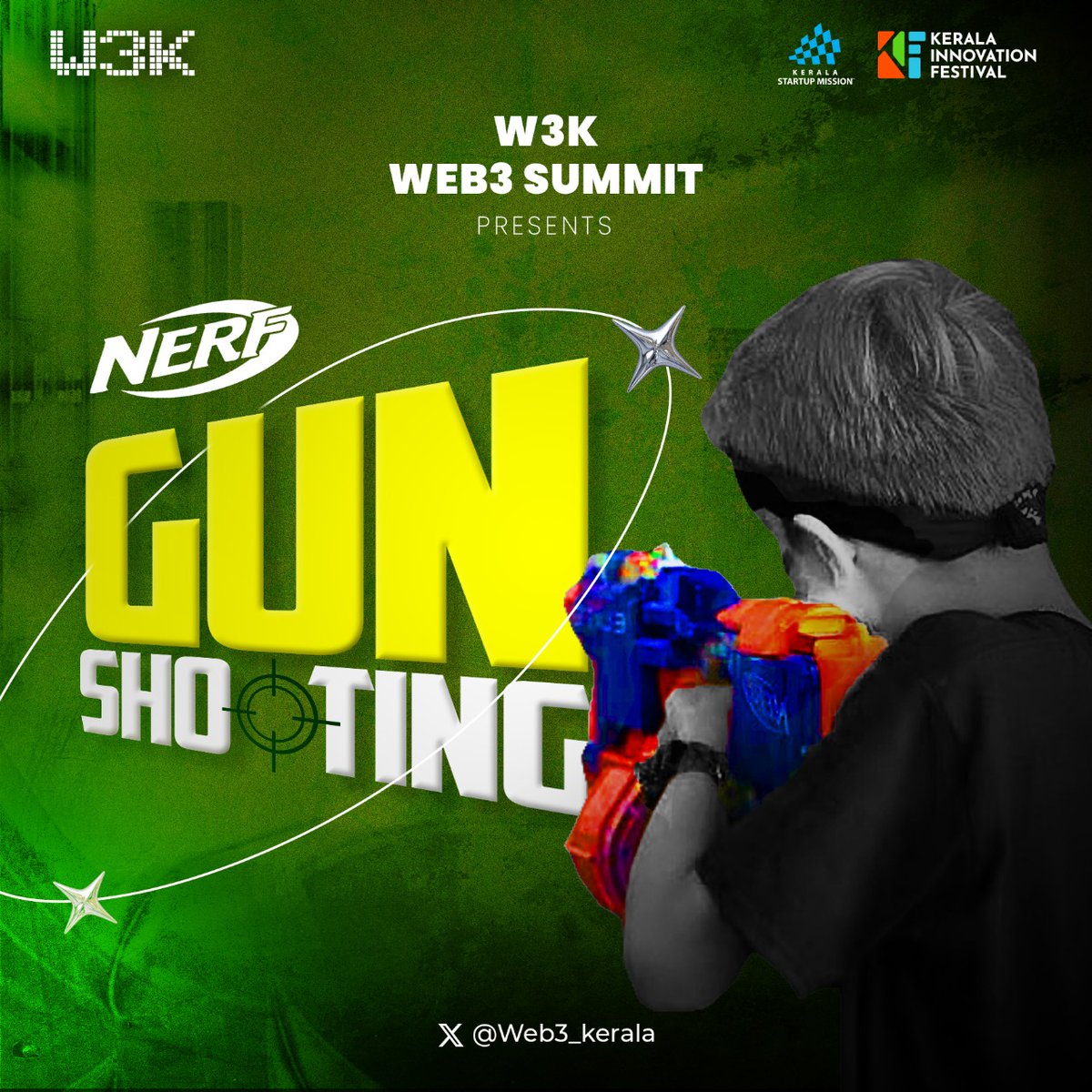 Web3_kerala's tweet image. Lock, load, and let loose🔫
Get ready for a wild Nerf Gun showdown at the W3K Web3 Summit this July 25th!
Unwind, aim, and fire , it’s game time!
#w3k #kerala #nerf