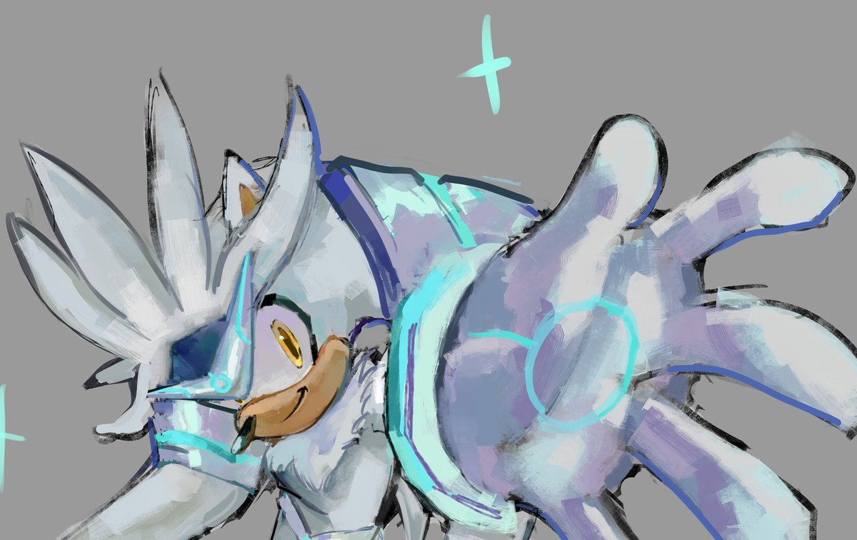 I'll show u just this part of him ☠️
#SilverTheHedgehog 
#SonicTheHedgehog 
#Silvaze