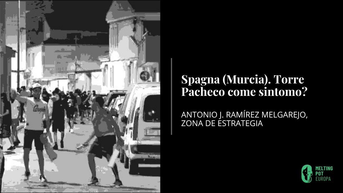 MeltingPotEU's tweet image. 🇪🇸 #Spagna (Murcia). Torre Pacheco come sintomo?
Antonio J. Ramírez Melgarejo, @zonaestrategia
meltingpot.org/2025/07/spagna…
Un’analisi che va oltre la cronaca, per riflettere su #razzismo, odio e manipolazione mediatica.
#TorrePacheco