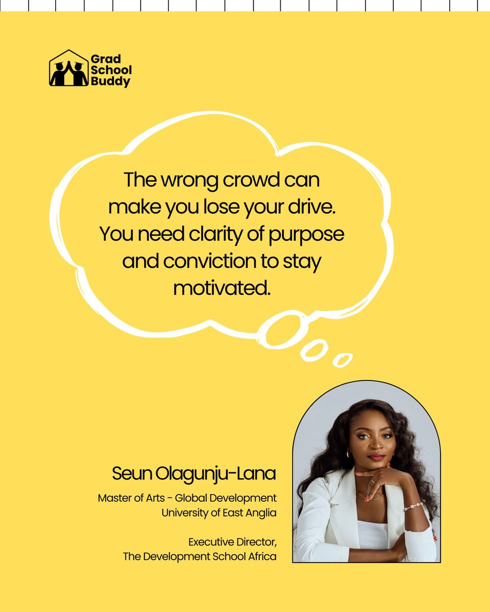 mygradschoolbud's tweet image. Words worth remembering from Seun and Chinemerem. 💛✨
___
#grad #gradschool #gradschoolbuddy