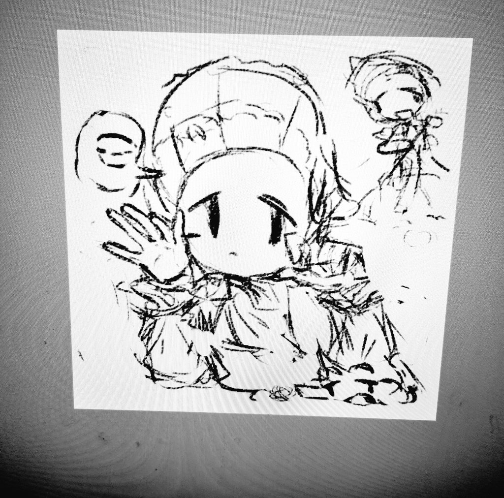 pio1874114's tweet image. 我回来了。。。
画了荒川穿汉洋折衷的半成品，是私设就不打mo4 tag了
