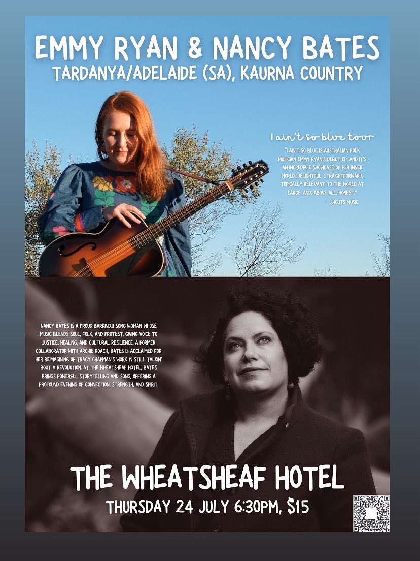 THIS WEEK AT THE WHEATY!

THURSDAY THE 24TH

EMMY RYAN (VIC) + NANCY BATES

6:30PM - DOORS

TIX - $15 + BF @HUMANITIX - $20 ON THE DOOR

#thewheaty #wheatybands #emmybreeryan #nancybatesmusician