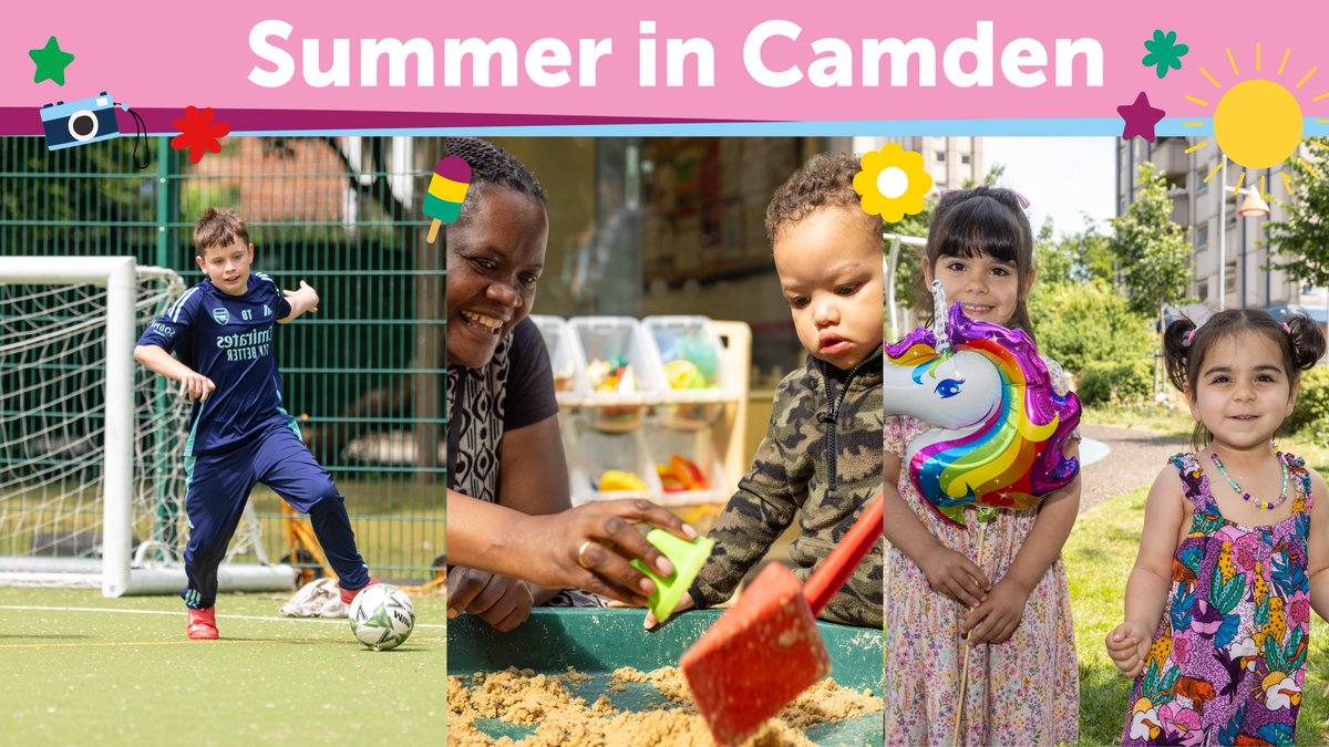 CamdenCouncil's tweet image. Looking for things for children and young people to do over the summer holiday?
👉Take a look at our guide to free and low-cost activities: wemakecamden.org.uk/summer2025
