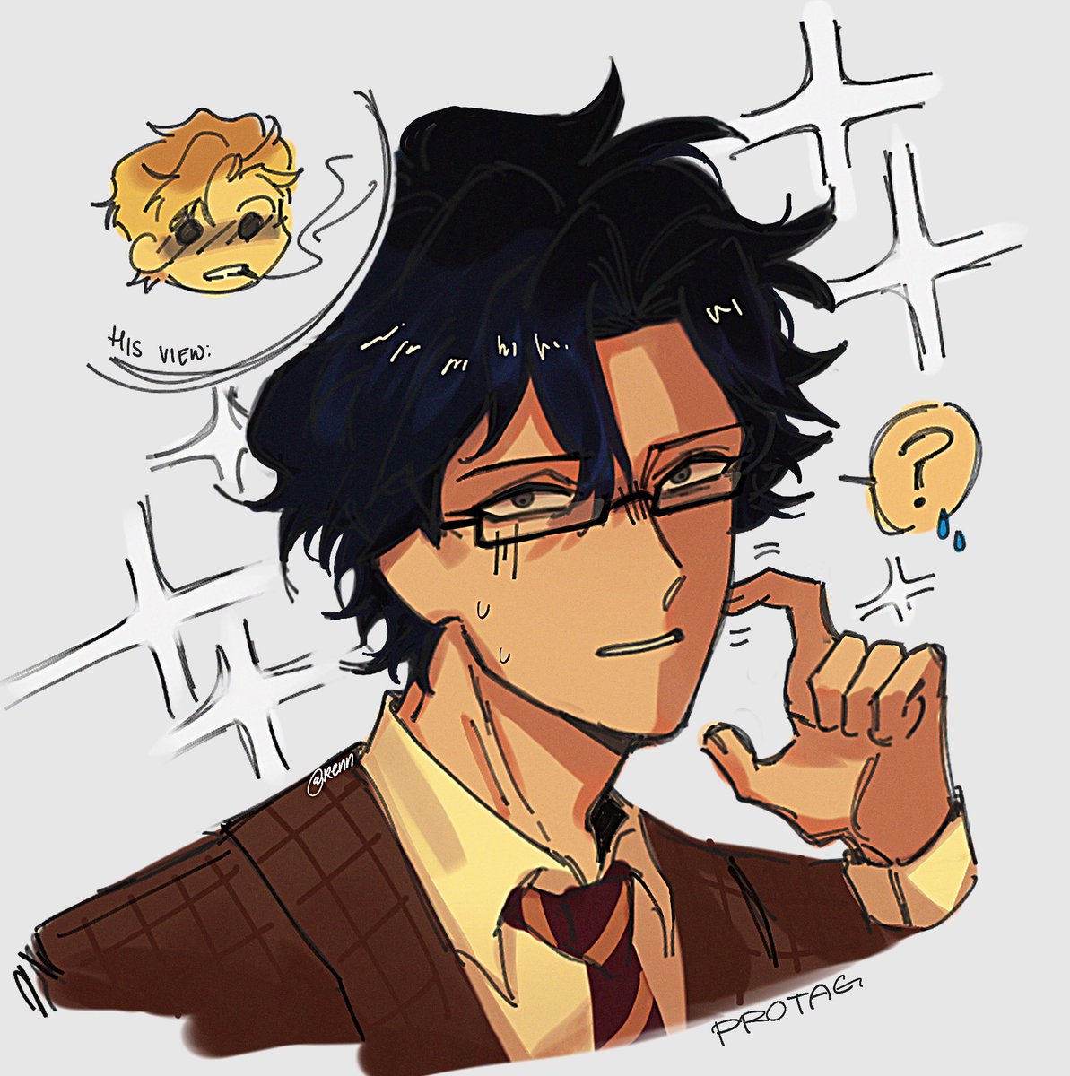 n0t_renn's tweet image. Protag doodle

#ElevatorHitch #protag #doodleart