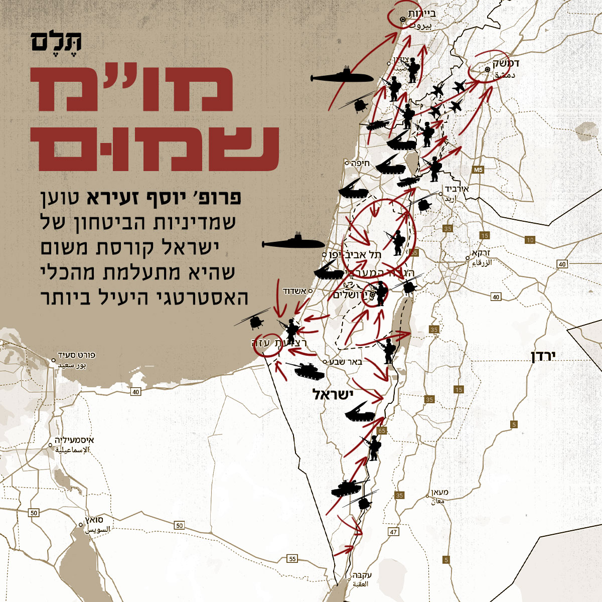 telem_berl's tweet image. מדיניות הביטחון הישראלית, המתבססת מאז קום המדינה על המשולש "הרתעה, התרעה והכרעה", קרסה במלחמת עזה וחשפה את מגבלותיה בעידן של סכסוך צר מול מיליציות. המסקנה המתבקשת, טוען פרופ' יוסי זעירא, מומחה לכלכלה של הסכסוך, היא שדווקא פתרון מדיני עם הפלסטינים הוא הכלי היעיל ביותר לחיזוק…