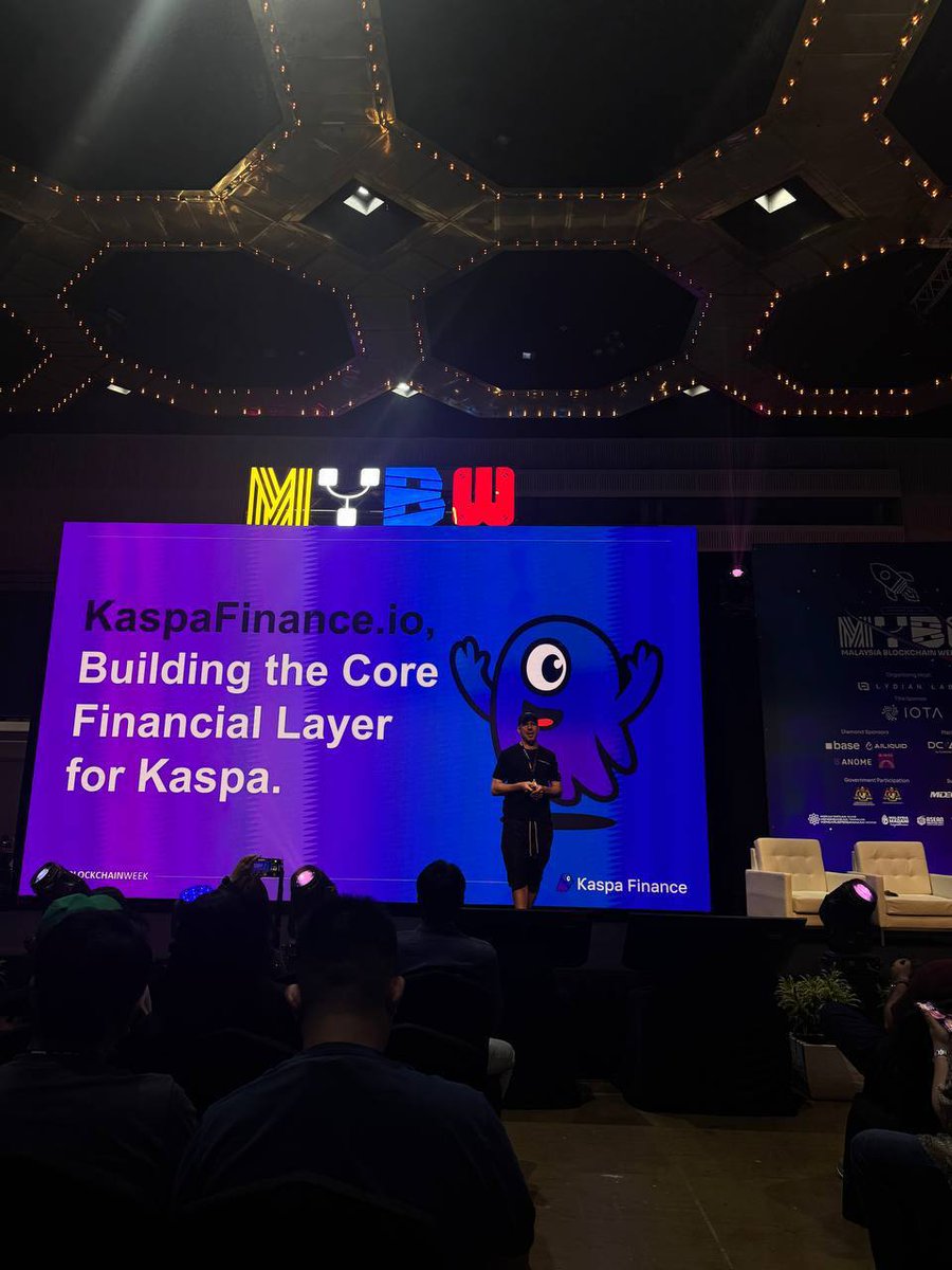 KaspaFinance's tweet image. Look where we ended up 👀

On the MYBW stage – great response, amazing vibes, and tons of Kaspa love 💜

Grateful for the energy and excited to keep building!

#Kaspa #KaspaFinance #MYBW2025 @MalaysiaBCW