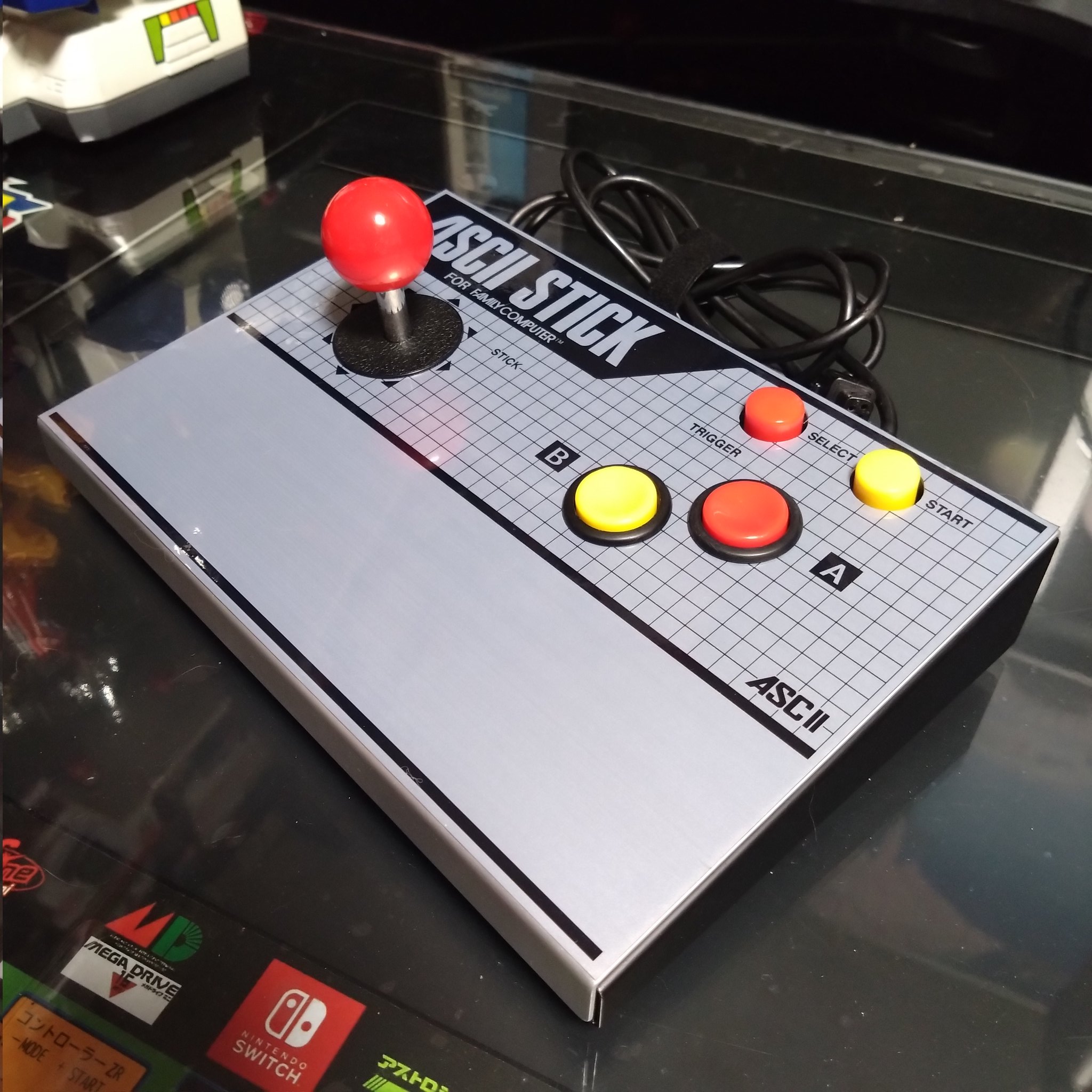 ファミコンハード　アスキースティック 希少 レトロ ASCII STICK アスキースティック FC ファミコン 箱
