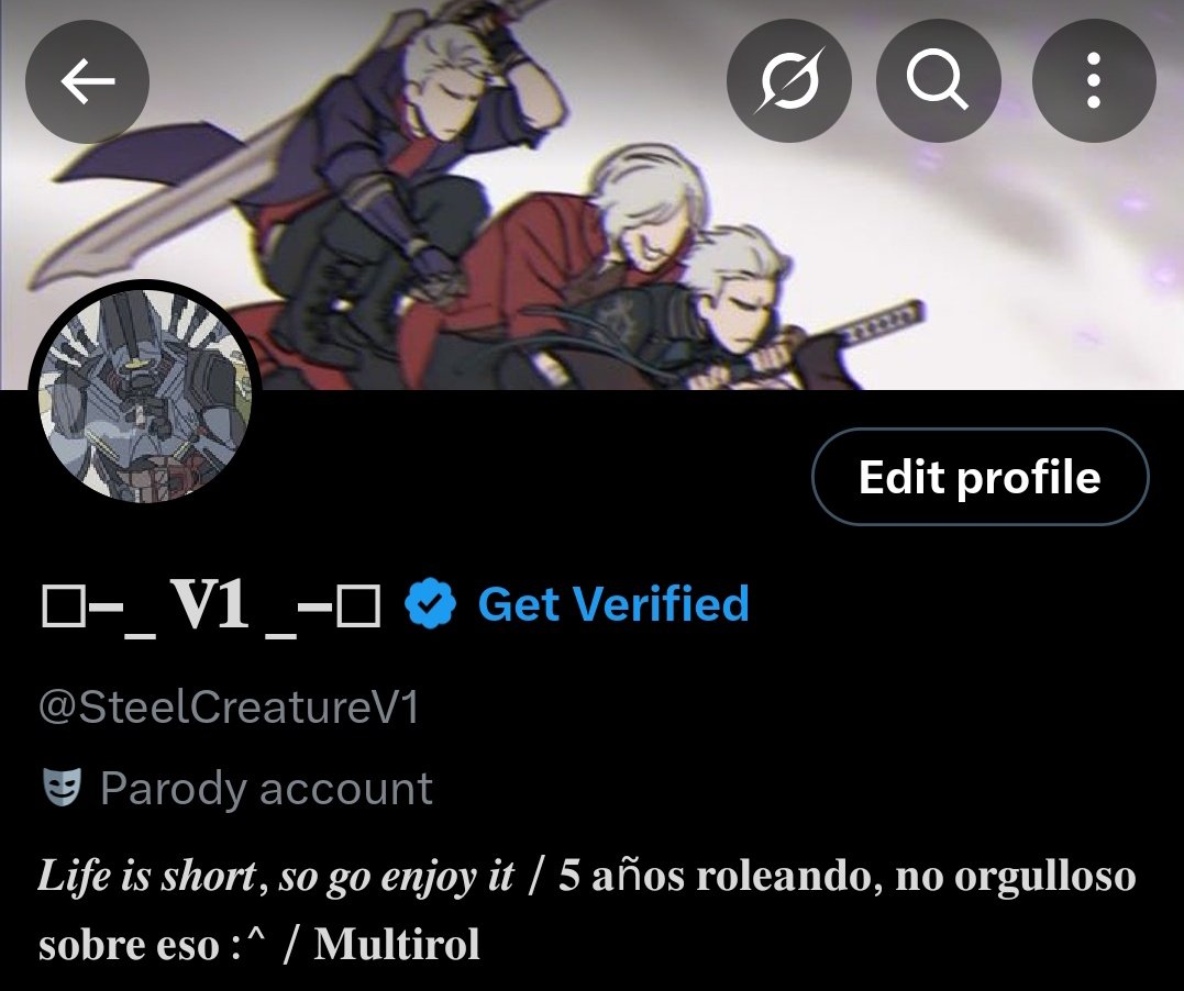 SteelCreatureV1's tweet image. Finally turned entirely into a Parody account!