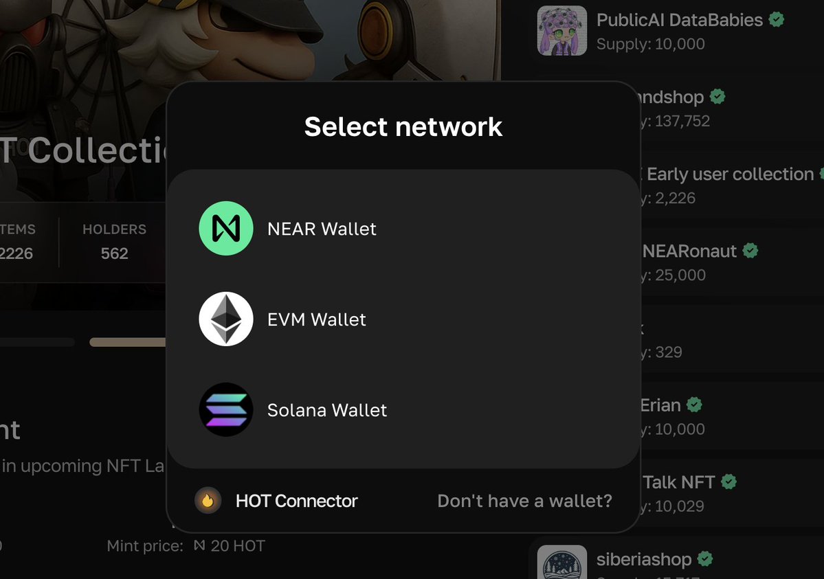 p_volnov's tweet image. Chain Abstraction is not about seamless bridges

Its about new application layer to works with assets from all chains in one place and one api

And @hotdao_  build the main chain abstracted wallet, dex, nft market and infrastructure
