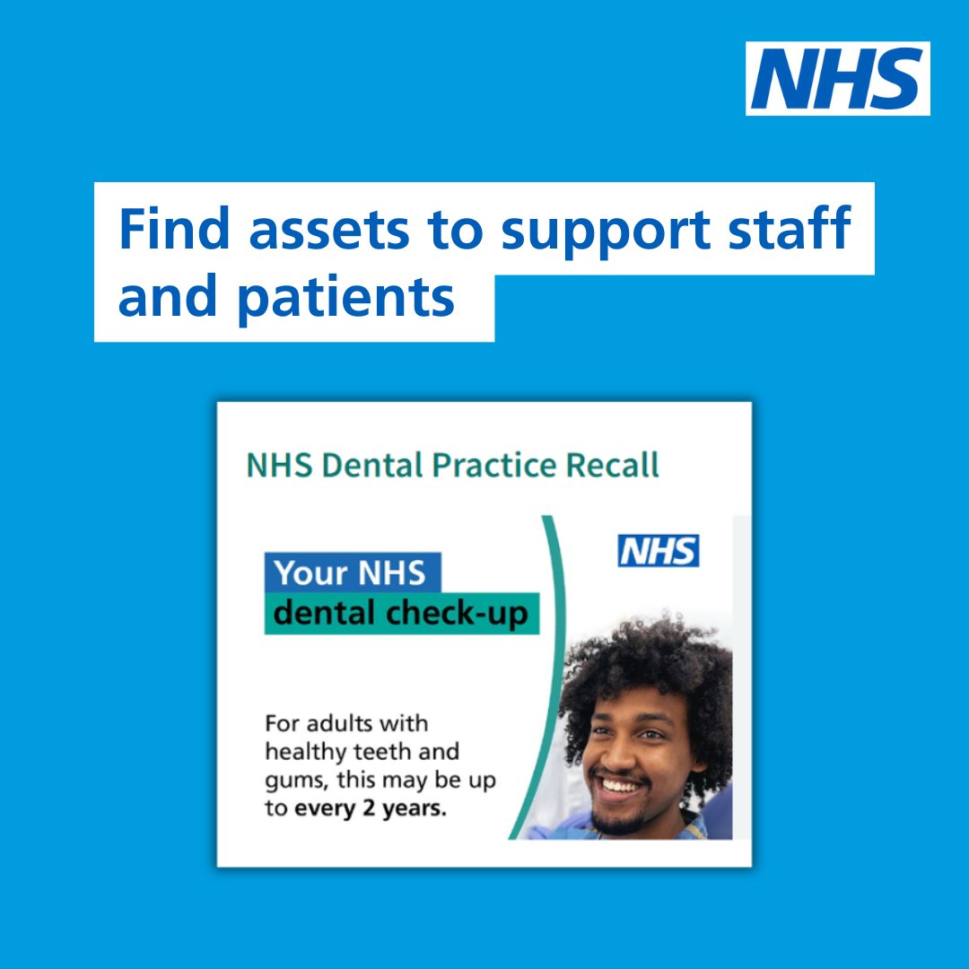 PrimaryCareNHS's tweet image. Find resources to let patients know they could be seen by a dental therapist or dental hygienist at their next check up campaignresources.dhsc.gov.uk/campaigns/help…
#nhsdentistry