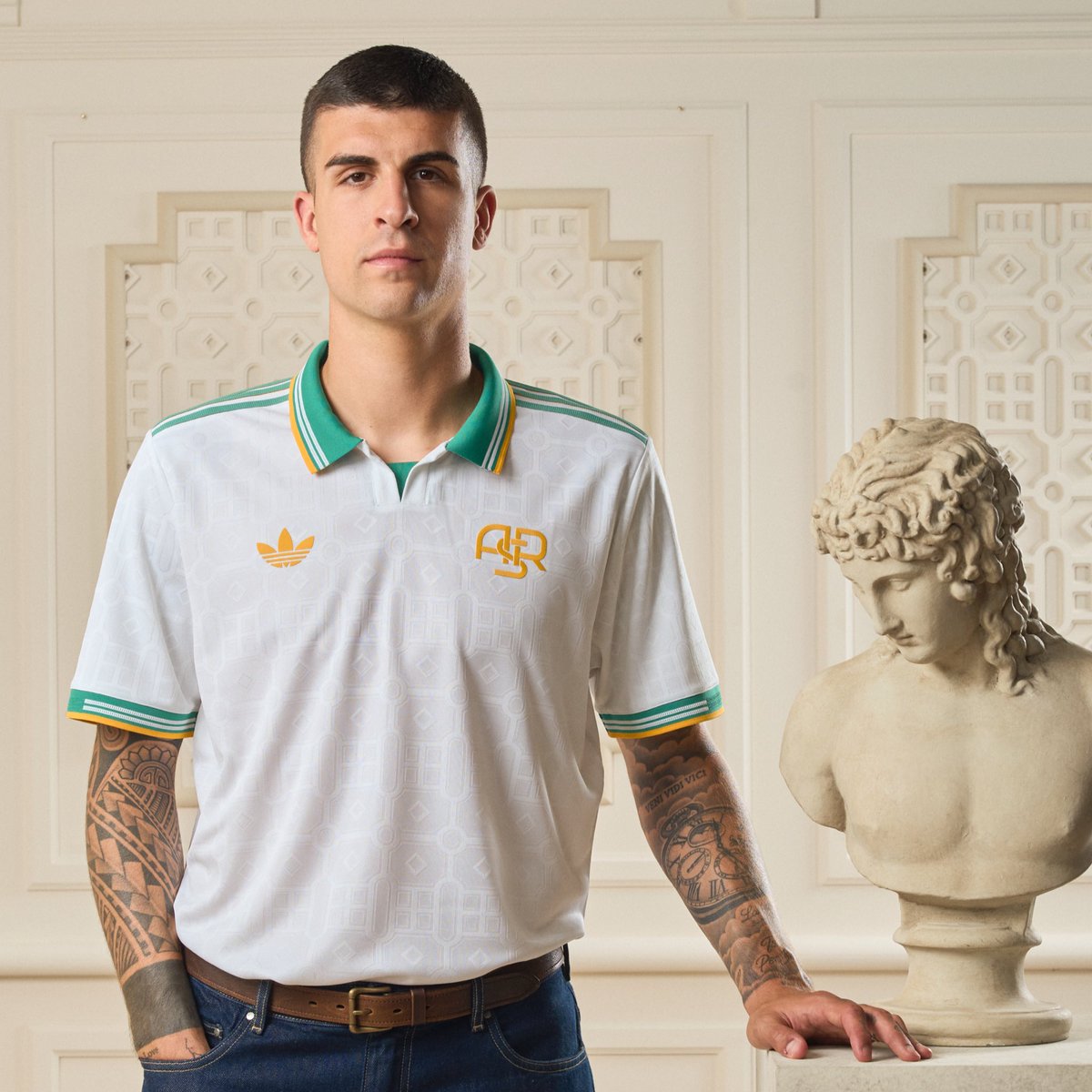 adidasfootball's tweet image. art you can wear. power you can feel.Β π₯Β
introducing the new 25/26 AS Roma third jersey. available now.Β π