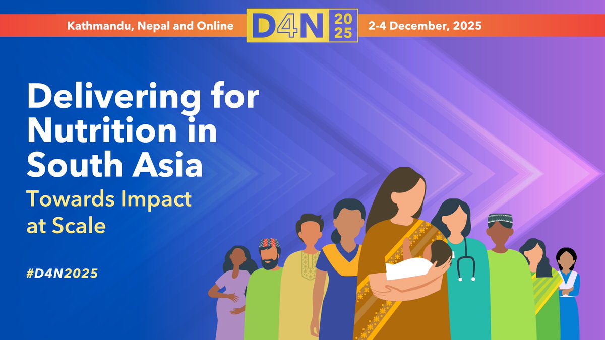 WorldFishCenter's tweet image. 📣 Call for Abstracts are now open! Be part of Delivering for #SouthAsiaNutrition 2025 (#D4N2025), a flagship regional conference focused on taking #nutritionatscale.
🔗 Submit your abstract on interventions, innovations, and policies: bit.ly/D4N2025
#AquaticFoods