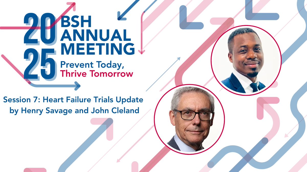 BSHeartFailure's tweet image. The #BSH2025 Annual Meeting programme is LIVE. Check out what's in store here: bshevents.eventsair.com/bsh-annual-mee…
Don't miss out on these exciting sessions and our fantastic speaker line-up. Register for your early-bird ticket today: bshevents.eventsair.com/bsh-annual-mee…