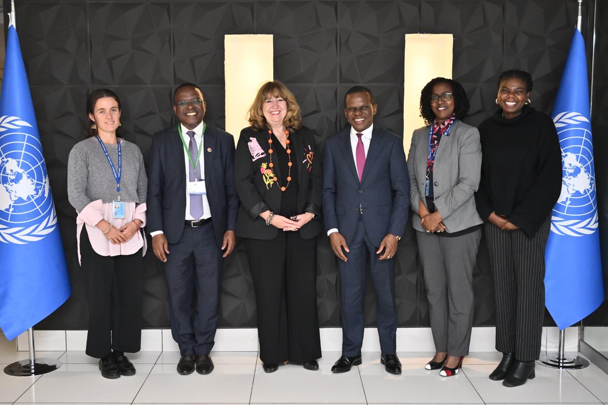 Great meeting of minds with <a href="/ECA_OFFICIAL/">ECA</a> Deputy Executive Secretary Antonio Pedro on supporting African countries in   integrating biodiversity into economic development, innovative finance instruments &amp; circular economy as part of efforts to achieve the #KMGBF targets by 2030.